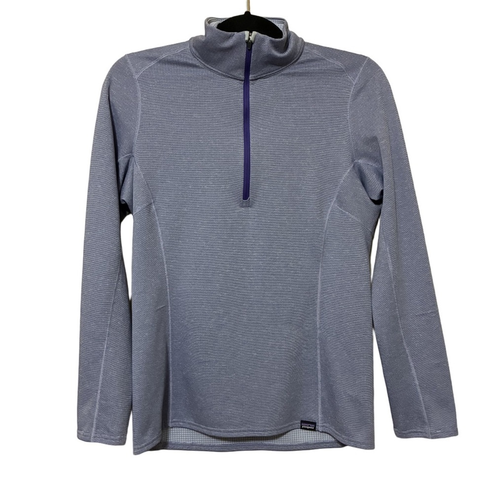Patagonia Capilene Midweight 1/4-Zip Baselayer Women’s S Purple Pullover UPF 50+